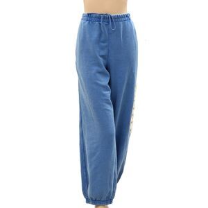 Free People FP Movement All Star Embroidered Trouser Pants Mid-Rise L 286594